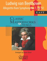 Allegretto from Symphony No. 7, Op. 92 Orchestra sheet music cover